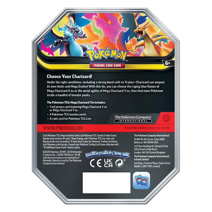 PRE ORDER Pokémon TCG: Mega Charizard Tin