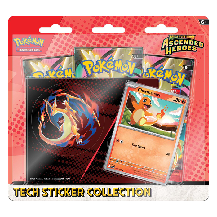 PRE ORDER Pokémon TCG: Mega Evolution—Ascended Heroes Tech Sticker Collection