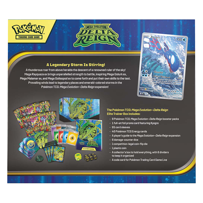 PRE ORDER Pokémon TCG: Mega Evolution— Delta Reign Elite Trainer Box
