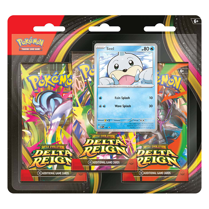 PRE ORDER Pokémon TCG: Mega Evolution— Delta Reign Three-Booster Blister