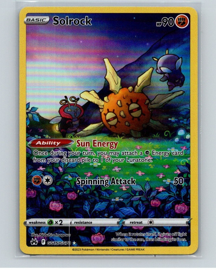 Solrock Holo Ultra Rare SWSH: Crown Zenith: Galarian Gallery GG15/GG70 NM