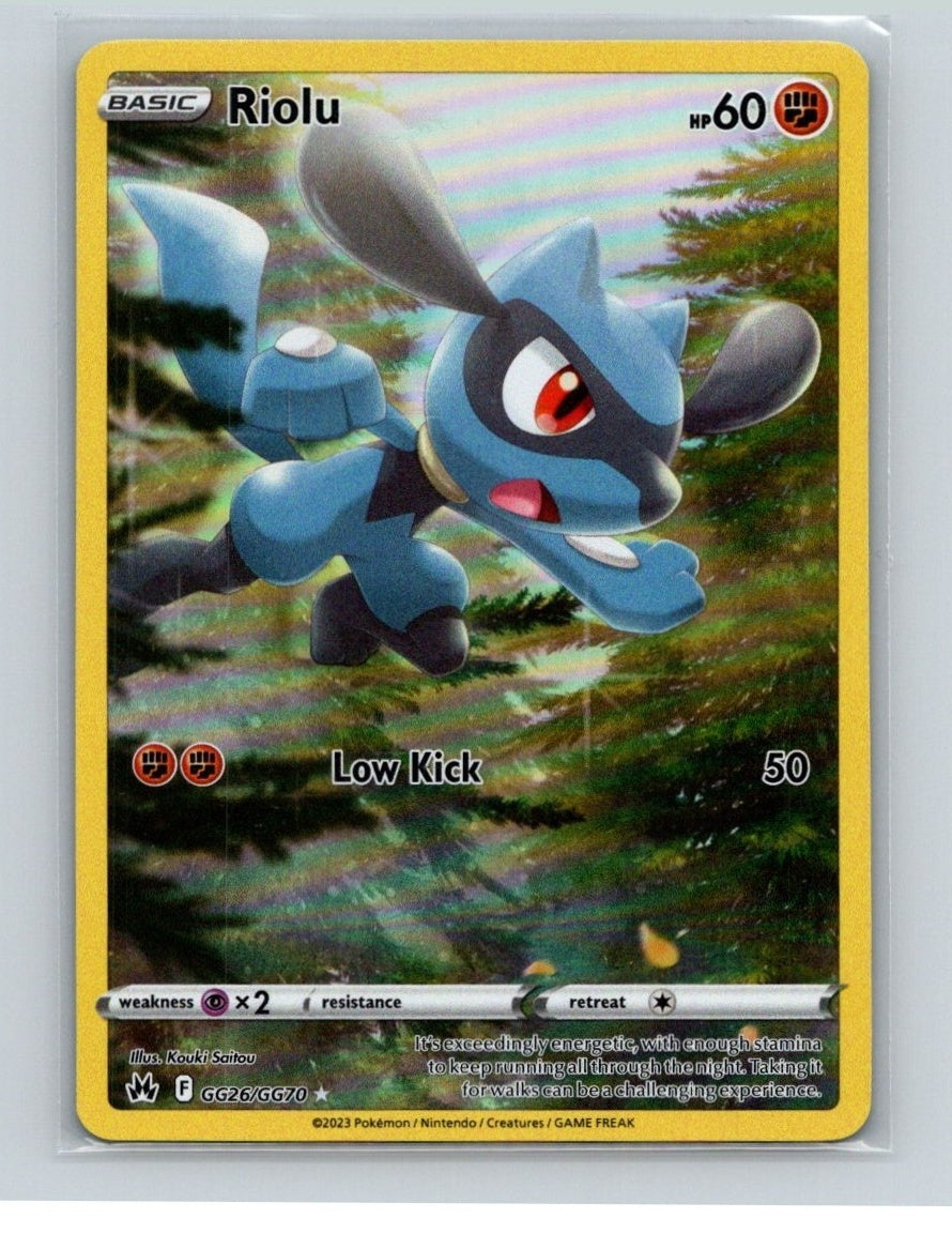 Riolu Holo Ultra Rare SWSH: Crown Zenith: Galarian Gallery GG26/GG70 NM