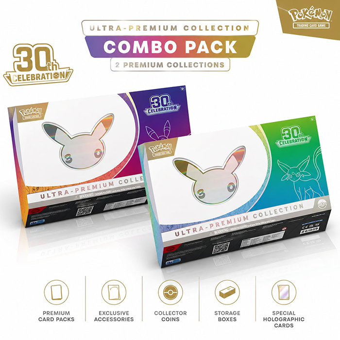 PRE ORDER Pokémon TCG: 30th Celebration Ultra-Premium Collection Day and Night Combo Pack