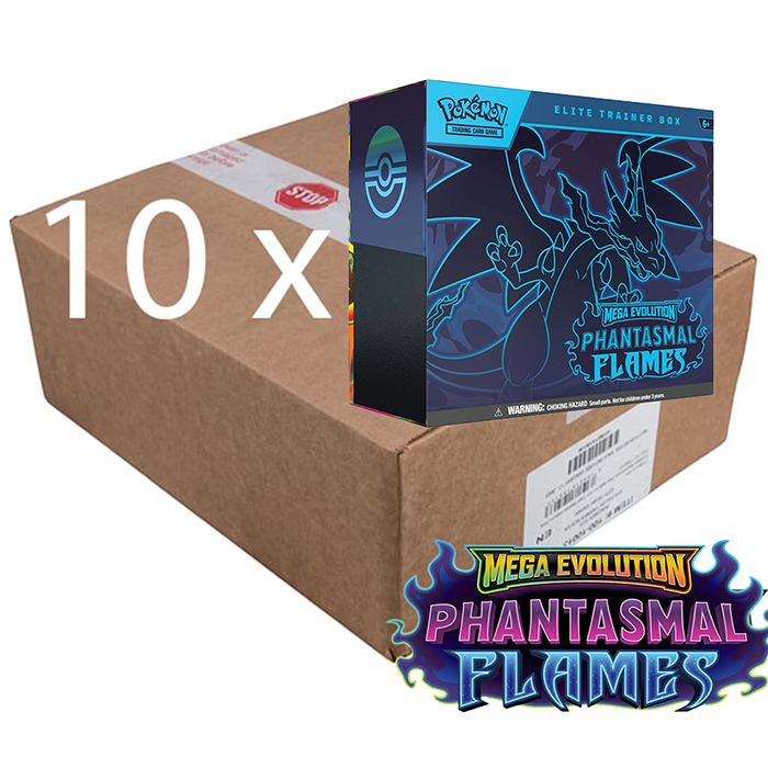 PRE ORDER POKÉMON TCG: Phantasmal Flames Elite Trainer Box Sealed Case