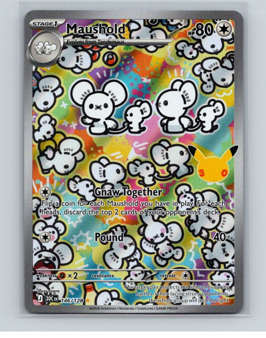 Maushold Holo Illustration Rare ME: 30th Celebration 146/128 NM