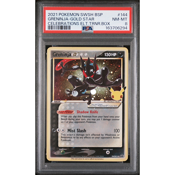 PSA 8 Pokémon TCG Greninja Star SWSH144 - Sword & Shield Promo