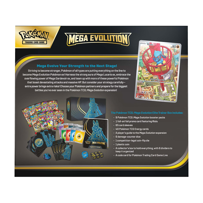 PRE ORDER POKÉMON TCG: Mega Evolution Elite Trainer Box Sealed Case