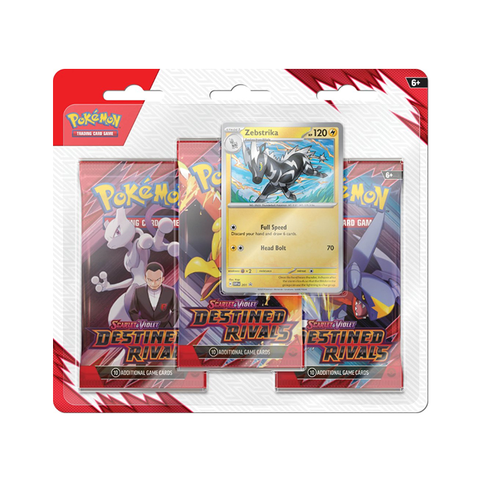 POKÉMON TCG Scarlet & Violet: Destined Rivals Three Booster Blister