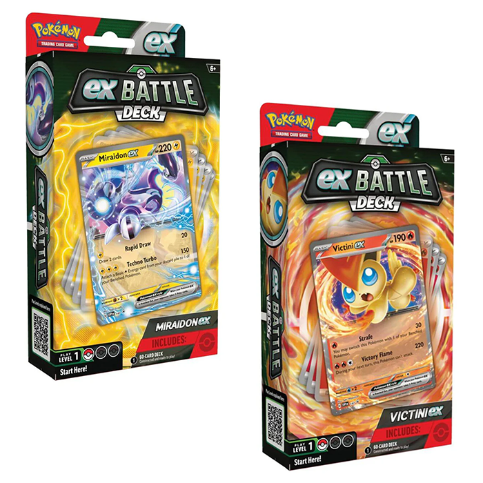 POKEMON TCG Victini & Miraidon ex Battle Decks (Pair)