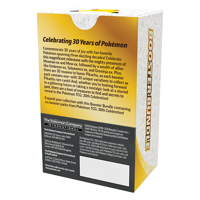 PRE ORDER Pokémon TCG: 30th Celebration Booster Bundle