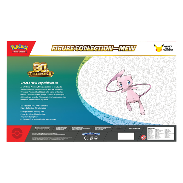 PRE ORDER Pokémon TCG: 30th Celebration Figure Collection - Mew / Mewtwo
