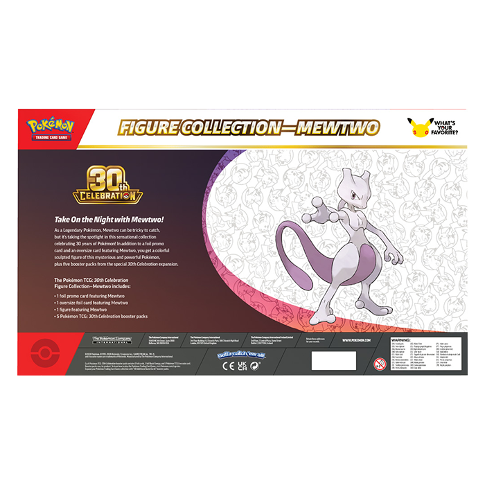 PRE ORDER Pokémon TCG: 30th Celebration Figure Collection - Mew / Mewtwo