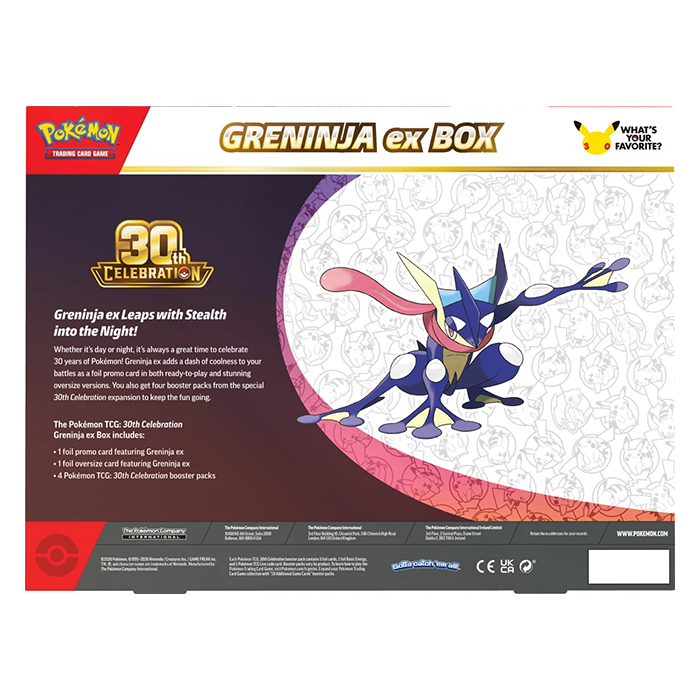 PRE ORDER Pokemon TCG: 30th Celebration Sylveon ex Box / Greninja ex Box (Assorted)