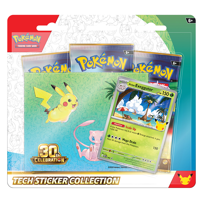 PRE ORDER Pokémon TCG: 30th Celebration Tech Sticker Collection