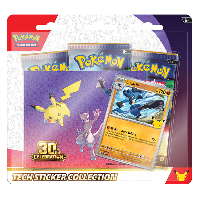 PRE ORDER Pokémon TCG: 30th Celebration Tech Sticker Collection