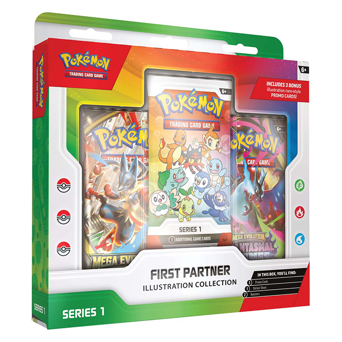PRE ORDER Pokémon TCG: First Partner Illustration Collection—Series 1
