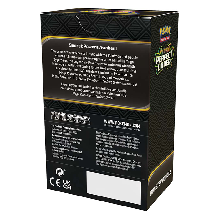 PRE ORDER Pokémon TCG: Mega Evolution— Perfect Order Booster Bundle