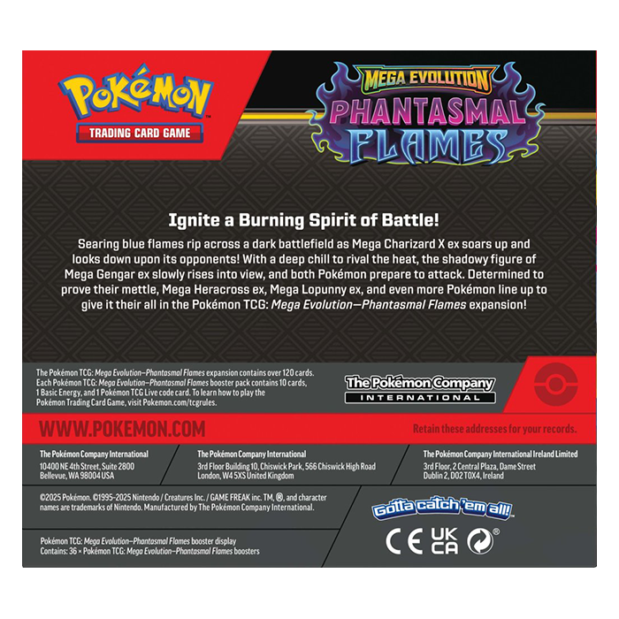 PRE ORDER POKÉMON TCG: Phantasmal Flames Booster Box