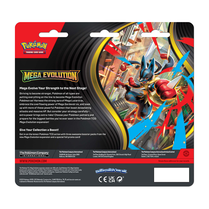 PRE ORDER POKÉMON TCG: Mega Evolution Three Booster Blister