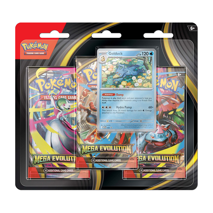 PRE ORDER POKÉMON TCG: Mega Evolution Three Booster Blister