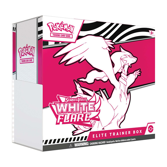 PRE ORDER POKÉMON Pokémon TCG: Scarlet & Violet— White Flare Elite Trainer Box