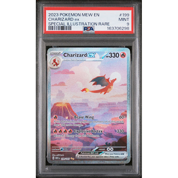 PSA 9 Mint - Pokémon TCG Charizard ex 199/165 - SV: 151