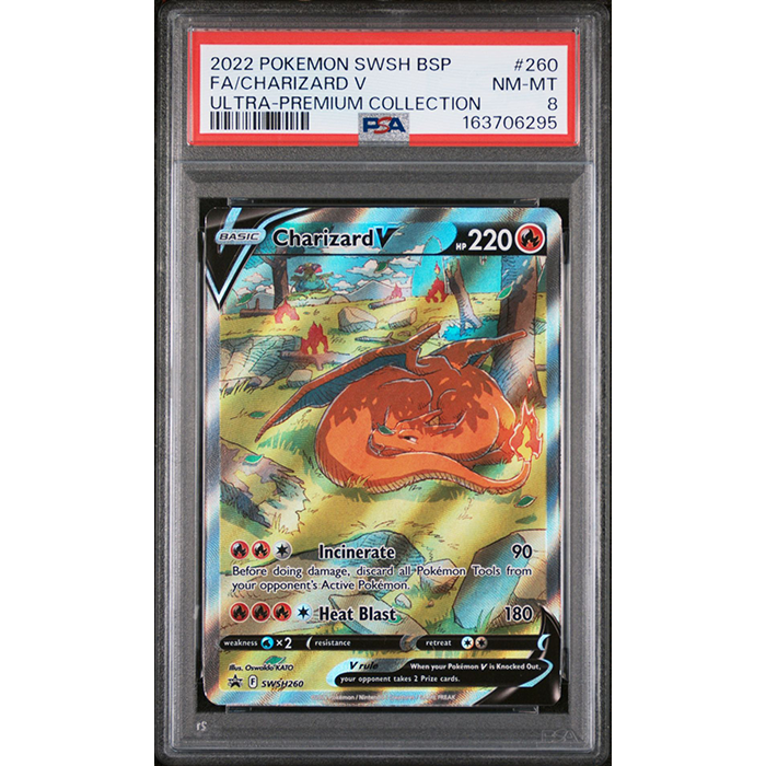 PSA 8 Pokémon TCG Charizard V SWSH260 - Sword & Shield Promo