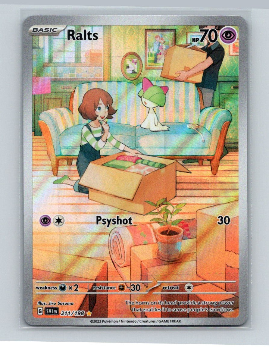 Ralts Holo Illustration Rare SV01: Scarlet & Violet Base Set 211/198 NM