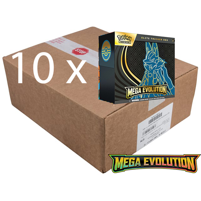 PRE ORDER POKÉMON TCG: Mega Evolution Elite Trainer Box Sealed Case