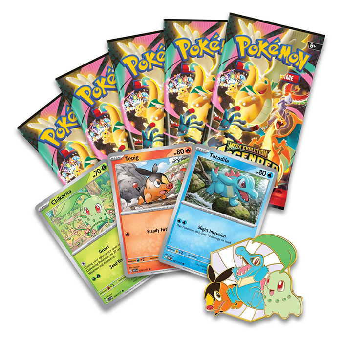 PRE ORDER Pokémon TCG: Mega Evolution— Ascended Heroes First Partners Deluxe Pin Collection