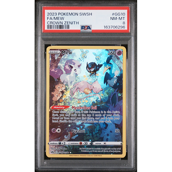 NEAR MINT-MINT 8 Pokémon TCG Mew GG10/GG70 - Crown Zenith: Galarian Gallery